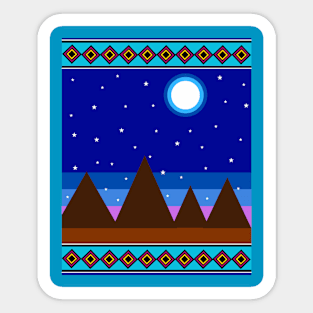 Starry night Sticker